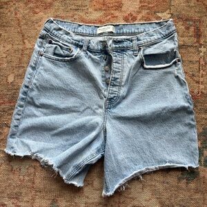 Abercrombie & Fitch Light Blue Denim Cutoff Shorts